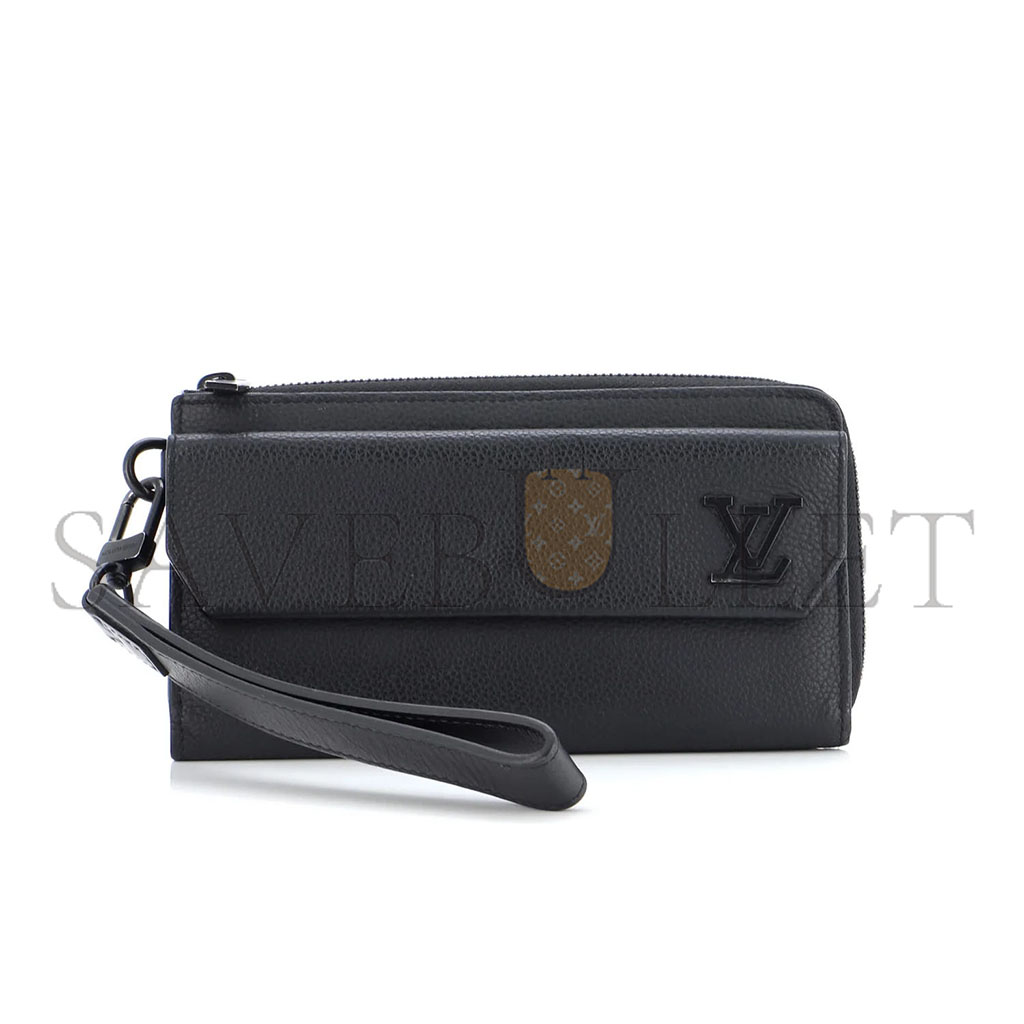 LOUIS VUITTON AEROGRAM LONG WALLET BLACK M69831 (20*11*2.5cm)